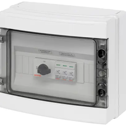 Scatola di raccordo generatore Gewiss 90 PV 600V 2×ingr classe di prova T1+T2 