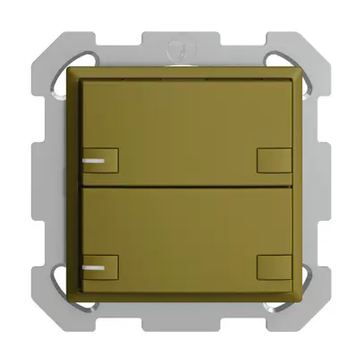 Poussoir KNX RGB ENC EDUE, 250mW, a.LED RGB, 2×poussoir, comm.2×touches, ov 