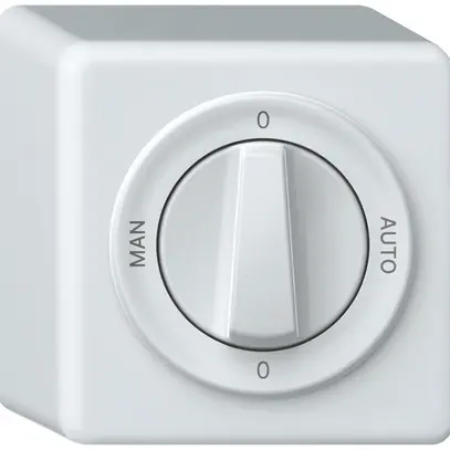 Interruttore rotativo AP origin comm.2/1L 16A 250V 0-AUTO-0-MAN 88×88×54mm bi 