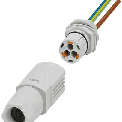 Passage de paroi PX IPD WD fiche terrain 3P 16A 450V M20 grc IP66 1m 