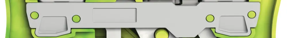 Morsetto di protezione WAGO TOPJOB-S 6mm² 2L verde/giallo serie 2206 