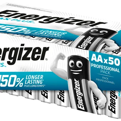 Batterie Alkali Energizer Max Plus AA LR6 1.5V Box à 50 Stück 
