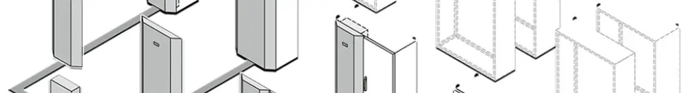 Porta Rittal SK 3201.840 600×1800mm per VX regolazione base 