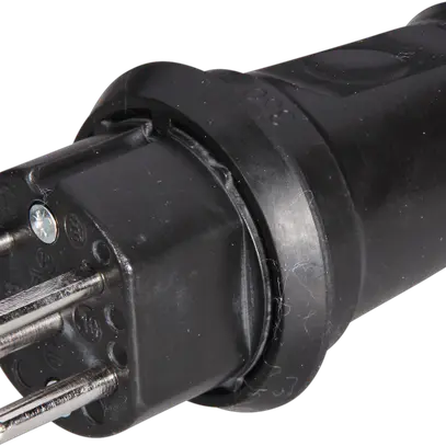 Stecker T15 Gummi schwarz 