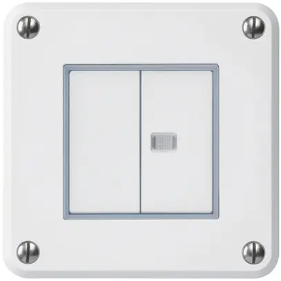 Interruttore INC robusto IP55 schema 3+3 1×illuminato bianco 