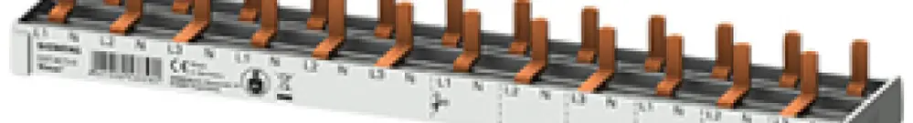 Pettine di raccordo Siemens SENTRON 5ST3 4P 3Ph perno 10mm² 218mm grigio 