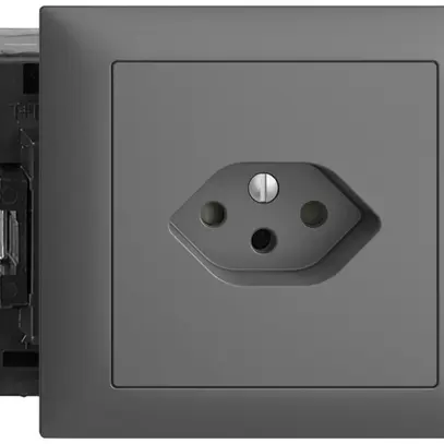 Prise INC EDIZIOdue T13 gris foncé 49…69mm Snap 
