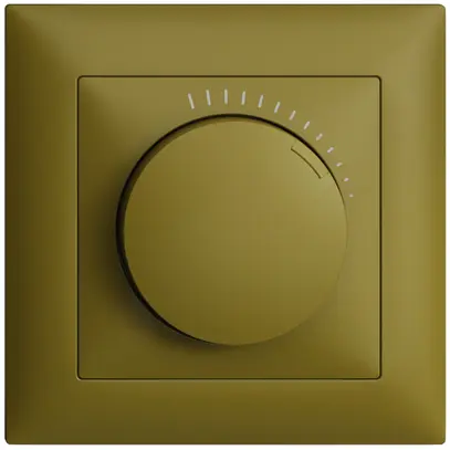 Régulateur de vitesse ENC EDUE 230VAC, 1 phase, 20…400VA, 88×88mm, olive 