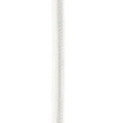 Portalampada porcellana E27 bianco Ø50×68mm, 2m cavo tessile 2×0.75, bianco ≤60W 