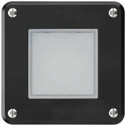 Lampada LED INC robusto A IP55 nero LED bi 