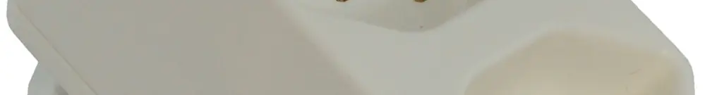 Abzweigstecker Warob 3×T23 weiss LNPE 250V 16A 