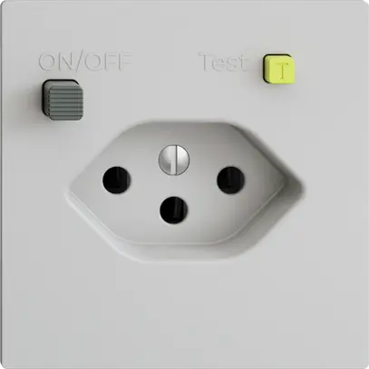Presa INC EDIZIOdue T13 FI 30mA F, grigio chiaro 