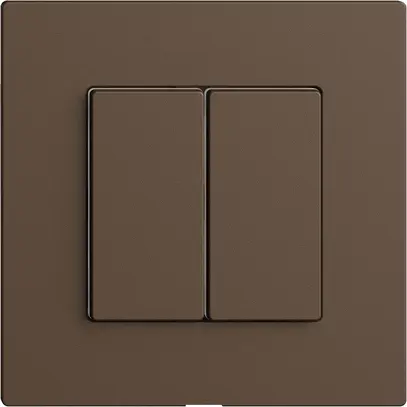 Kit copertura per interruttore 2c/2t Edue Wiser coffee 
