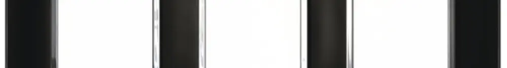 Intestazione INC Legrand Arteor 1×3, orizzontale, mirror black 