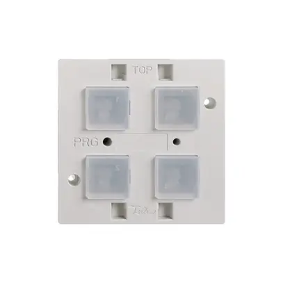 Poussoir KNX EDIZIOdue elegance BSE RGB, avec capteur de température 4-fois 