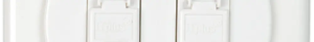 UP-Dose Kat.6 PMI 2f.2RJ45/u weiss 