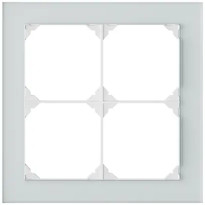 Cadre de recouvrement ENC EDIZIO.liv prestige SNAPFIX® 2×2 154×154mm miroir 