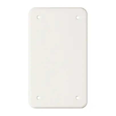 Placca di copertura FH 2×1 bianco con 4 forro di fissassione 