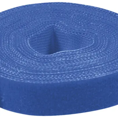 Bande auto-agrippante VALUE à double face 10mm×25m bleu 