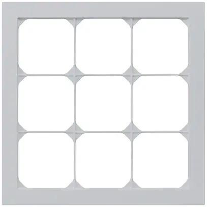 Cadre de recouvrement ENC kallysto.pro 3×3 gris clair 214×214mm 