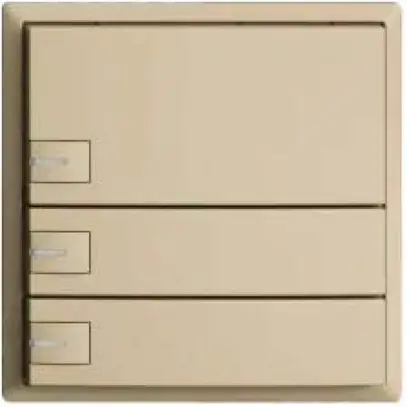 Pulsante KNX RGB EDUE, 250mW, c.LED RGB, 3×pulsante, com.1×tasto, van 