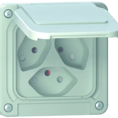 Parte superiore SUPRA grigio chiaro per 3×T13/1 con coperchio 