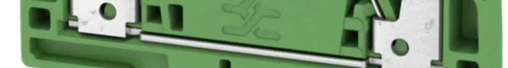 Morsetto di passaggio Weidmüller A2C PUSH IN 2.5mm² TS35 verde 