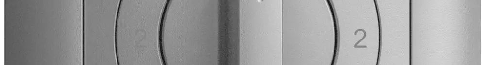 Kit frontale EDIZIOdue 2-1-2-1 88×88mm silver per interruttore rotativo 