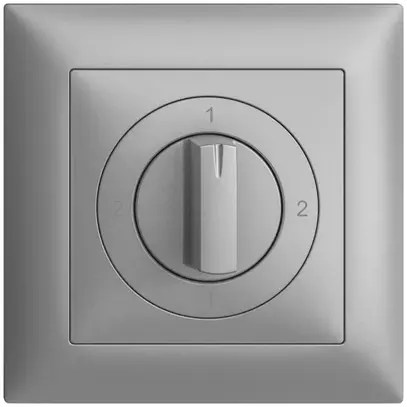 Kit frontale EDIZIOdue 2-1-2-1 88×88mm silver per interruttore rotativo 