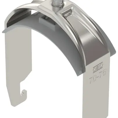Schnellverleger BET 2056 U-Fuss Kunststoff 70…76mm 1×Kabel A2 1.4301 