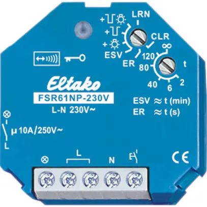 Relais moteur INC RF Eltako FSR61NP-230V 