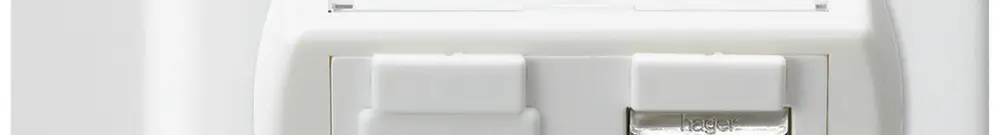 Boîte de raccordement AP basico cat.6 1RJ45/s blanc 