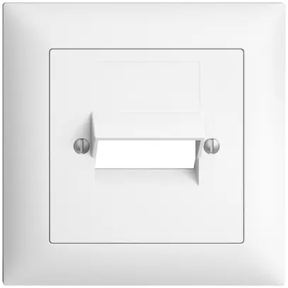 Kit frontale EDIZIOdue bianco 88×88mm 2×RJ45 