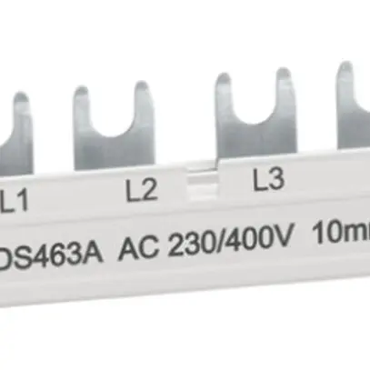 Pettine di raccordo Hager QC 4P 3L 10mm² 63A 215×3mm L1L2L3N-L1L2L3N-L1L2L3N 