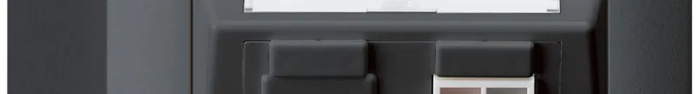 Prise AP audio kallysto 1×anthracite borne à étrier pour 1 haut-parleur 