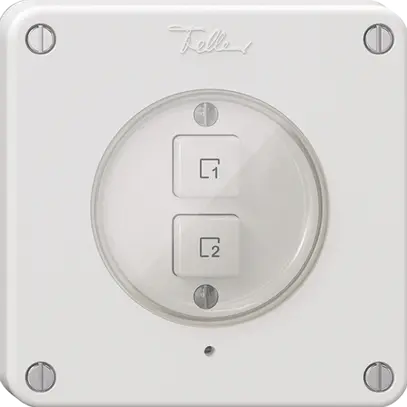 Pulsante scena 2 scene verticale/2T NEVO Wiser N.CO bianco 