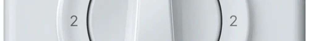 Interrupteur rotatif ENC origin commutateur 3/1L 16A 250V 1-2-1-2 92×92mm blanc 