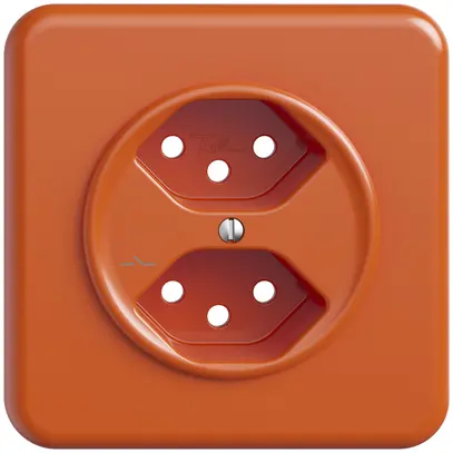 Kit frontal ENC STANDARDdue 2×T13 1×séparé, 90×90mm, orange 