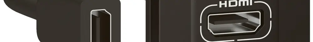 Prise HDMI MOS préassemblé 2 modules noir mat 