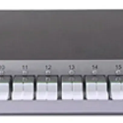 Coffret d'épissure 19" Dätwyler OV-CH 24×LSH-C/APC vert OS2 vertical 1UH argent 