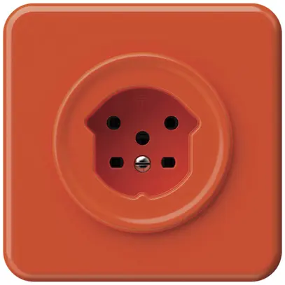 Presa INC origin 1×tipo 15 10A 230V 92×92mm arancione 