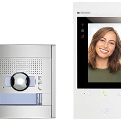Kit interphone vidéo Bticino Sfera 1×bouton d'appel système bus blanc 