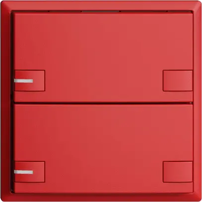 Poussoir ENC KNX 2× EDIZIOdue colore berry RGB avec LED 