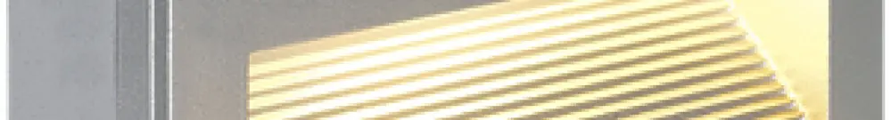 Lampada a muro LED INS SLV BRICK DOWNUNDER, 3.6W 30lm 3000K IP54 grigio argento 