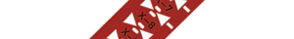 Marcatore di cavo WAGO 25×10mm rosso 500 pezz./bobina, virgine 