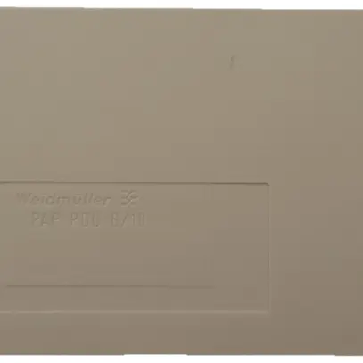 Plaque de fermeture Weidmüller PAP 2.5/4/3AN 66.45×2.5mm beige 