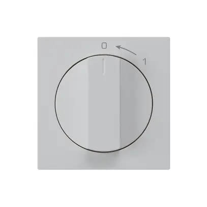 Contatto rotativo 0<1/1L grigio chiaro kallysto con manopola 