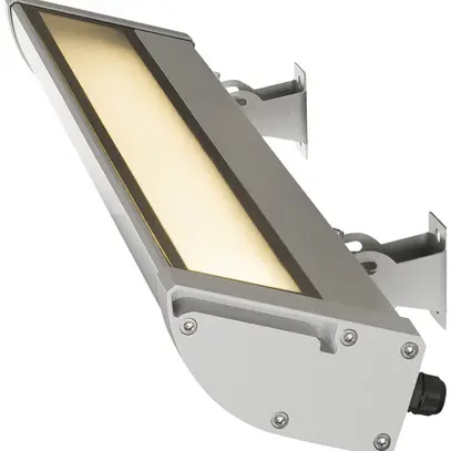 Applique LED SLV VANO WING 25W 1400lm 3000K IP65 DALI 635mm 120° grigio 
