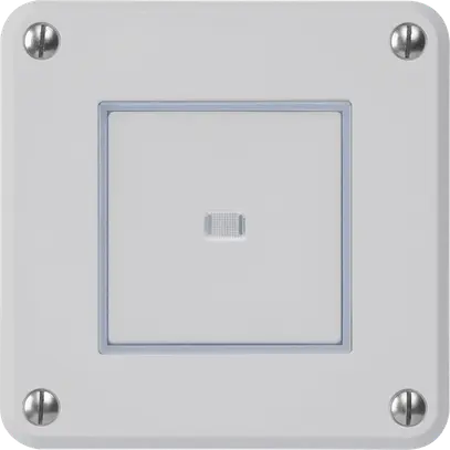 Contatto pulsante INC robusto IP55 grigio illuminato per combinazione 