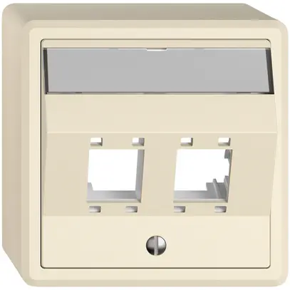 Kit di montaggio AP EDIZIO.liv SNAPFIX® per freenet cat.5e/6 2× cr 
